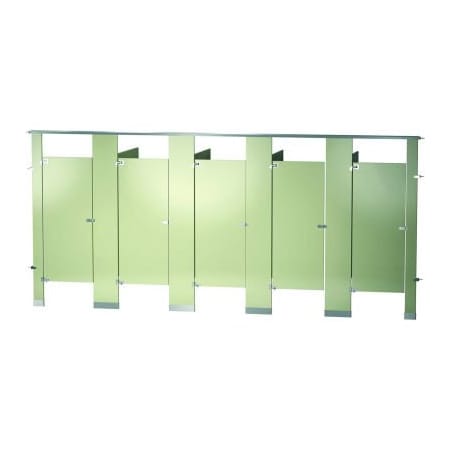 Bradley Bradley Powder Coated Steel 180" Wide Complete 5 Between Wall Compartments, Almond - BW53660-ALM BW53660-ALM